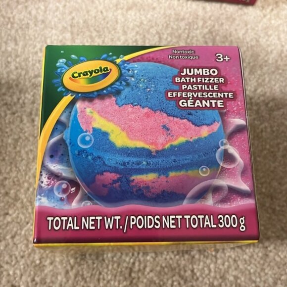 Crayola Jumbo Bath Fizzer Set of 3 brand new in box Earth shape multi colors - Picture 5 of 5